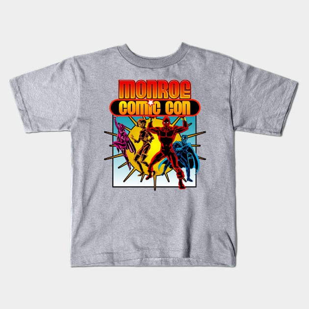 Monroe Comic-Con Logo Tee Kids T-Shirt by gpill22